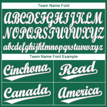 Load image into Gallery viewer, Custom Kelly Green White-Gray Baseball Jersey