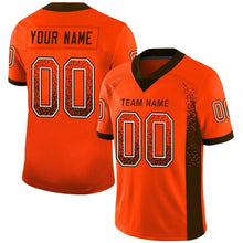 Load image into Gallery viewer, Custom Orange Brown-White Drift Fashion Football Jersey