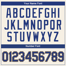 Load image into Gallery viewer, Custom Cream Royal-Gold Authentic Baseball Jersey