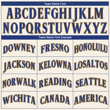 Load image into Gallery viewer, Custom Cream Royal-Gold Authentic Baseball Jersey