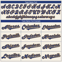 Load image into Gallery viewer, Custom Cream Royal-Gold Authentic Baseball Jersey