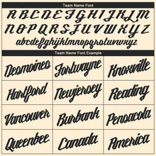 Load image into Gallery viewer, Custom Cream Black Round Neck Basketball Jersey