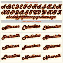 Load image into Gallery viewer, Custom Cream Black Orange-Old Gold Authentic Baseball Jersey