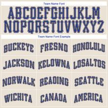 Load image into Gallery viewer, Custom Cream Royal-Gold Authentic Baseball Jersey