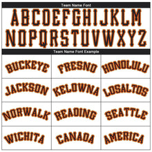 Load image into Gallery viewer, Custom Cream Black-Orange Performance T-Shirt