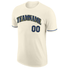 Load image into Gallery viewer, Custom Cream Royal-Gold Performance T-Shirt