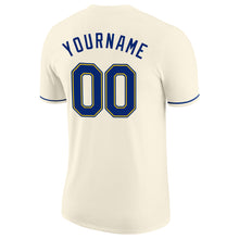 Load image into Gallery viewer, Custom Cream Royal-Gold Performance T-Shirt