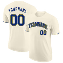 Load image into Gallery viewer, Custom Cream Royal-Gold Performance T-Shirt