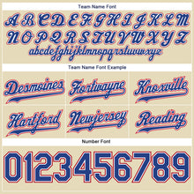 Load image into Gallery viewer, Custom Cream Royal-Red Authentic Throwback Basketball Shorts