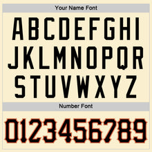 Load image into Gallery viewer, Custom Cream Black-Orange Authentic Throwback Basketball Jersey