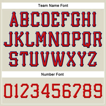 Load image into Gallery viewer, Custom Cream Red-Royal Stitched Adjustable Snapback Hat