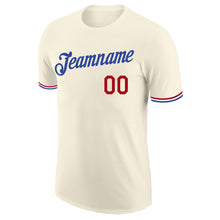 Load image into Gallery viewer, Custom Cream Red-Royal Performance T-Shirt