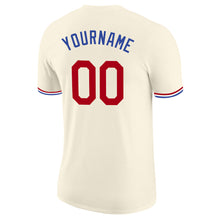 Load image into Gallery viewer, Custom Cream Red-Royal Performance T-Shirt