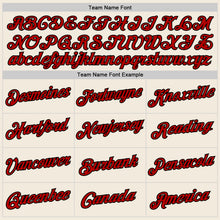Load image into Gallery viewer, Custom Stitched Cream Red-Black Sports Pullover Sweatshirt Hoodie
