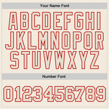 Load image into Gallery viewer, Custom Stitched Cream Cream-Red Sports Pullover Sweatshirt Hoodie