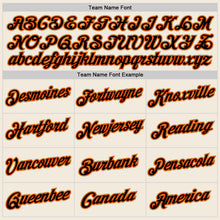 Load image into Gallery viewer, Custom Stitched Cream Black-Orange Sports Pullover Sweatshirt Hoodie