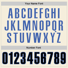 Load image into Gallery viewer, Custom Cream Blue-Black Performance T-Shirt