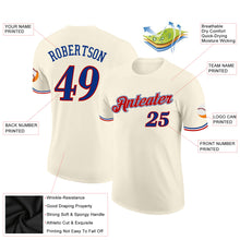 Load image into Gallery viewer, Custom Cream Royal-Red Performance T-Shirt
