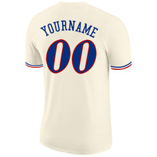 Load image into Gallery viewer, Custom Cream Royal-Red Performance T-Shirt