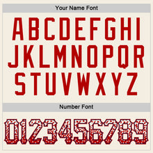 Load image into Gallery viewer, Custom Cream Red-Navy Authentic Drift Fashion Baseball Jersey