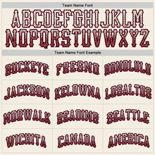 Load image into Gallery viewer, Custom Cream Crimson-Black Authentic Drift Fashion Baseball Jersey