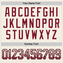 Load image into Gallery viewer, Custom Cream Crimson-Black Authentic Drift Fashion Baseball Jersey