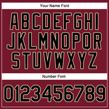 Load image into Gallery viewer, Custom Crimson Black-City Cream Authentic Throwback Rib-Knit Baseball Jersey Shirt