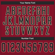 Load image into Gallery viewer, Custom Crimson Black-City Cream Performance T-Shirt