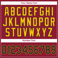 Load image into Gallery viewer, Custom Crimson Black-Gold Performance T-Shirt