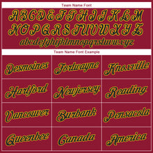 Load image into Gallery viewer, Custom Crimson Black-Gold Performance T-Shirt