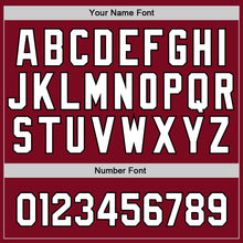 Load image into Gallery viewer, Custom Crimson White-Black Authentic Baseball Jersey