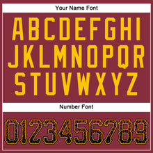 Load image into Gallery viewer, Custom Crimson Black-Gold Authentic Drift Fashion Baseball Jersey