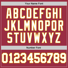 Load image into Gallery viewer, Custom Crimson White-Gold Performance T-Shirt