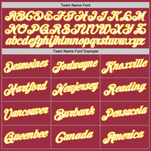 Load image into Gallery viewer, Custom Crimson White-Gold Performance T-Shirt