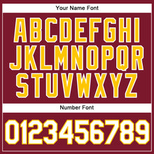 Load image into Gallery viewer, Custom Crimson White-Gold Authentic Baseball Jersey