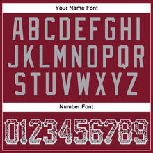 Load image into Gallery viewer, Custom Crimson Gray-White Authentic Drift Fashion Baseball Jersey