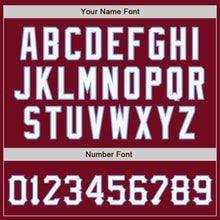 Load image into Gallery viewer, Custom Crimson White-Light Blue Authentic Baseball Jersey