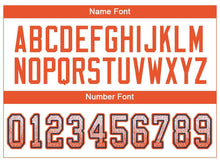 Load image into Gallery viewer, Custom White Orange-Navy Drift Fashion Football Jersey