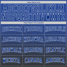 Load image into Gallery viewer, Custom Stitched Black Royal-White Fade Fashion Sports Pullover Sweatshirt Hoodie