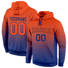 Load image into Gallery viewer, Custom Stitched Royal Orange Fade Fashion Sports Pullover Sweatshirt Hoodie