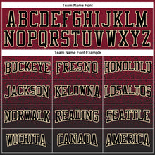 Load image into Gallery viewer, Custom Stitched Crimson Black-Cream Fade Fashion Sports Pullover Sweatshirt Hoodie