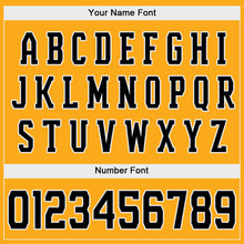 Load image into Gallery viewer, Custom Gold Black-White Authentic Baseball Jersey