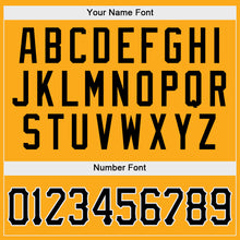 Load image into Gallery viewer, Custom Gold Black-White Authentic Baseball Jersey