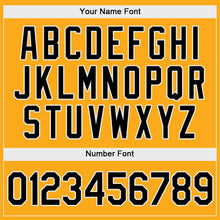 Load image into Gallery viewer, Custom Gold Black-White Authentic Baseball Jersey