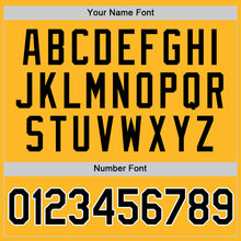 Load image into Gallery viewer, Custom Gold Black-White Authentic Baseball Jersey