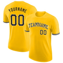 Load image into Gallery viewer, Custom Gold Black-White Performance T-Shirt