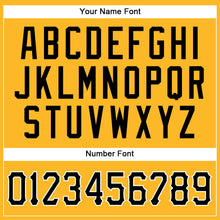 Load image into Gallery viewer, Custom Gold Black-White Authentic Baseball Jersey