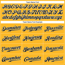 Load image into Gallery viewer, Custom Gold Black-White Authentic Baseball Jersey