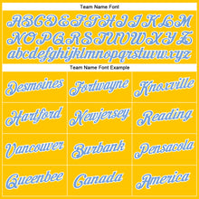 Load image into Gallery viewer, Custom Gold Light Blue-White Performance T-Shirt