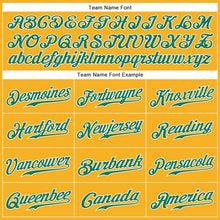 Load image into Gallery viewer, Custom Gold Kelly Green-White Authentic Baseball Jersey